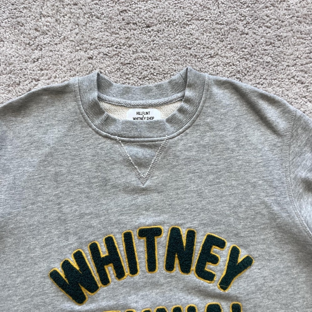 Hillflint X Whitney Shop Whitney Biennial Sweatshirt Mens Small Gray Graphic - Picture 6 of 15